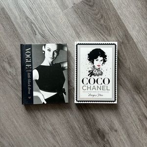 Coco Chanel and Vogue Mini Coffee Table Decorative Books